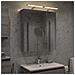 Mobiletto per specchio da bagno Grigio Sonoma 60 x 14,5 x 70 cm - Foto miniatura 4