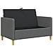 Divano con Storage Grigio Scuro 122 x 78 x 87 cm Poliestere - Foto miniatura 4