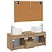 Set di Armadi da Bagno 4 pcs Rovere Artigianale - Foto miniatura 8