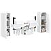 Set di mobili per il bagno 5 pz Bianco Lucido - Foto miniatura 9