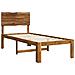 Letto Singolo con Testiera ROSTOCK Naturale 75 x 190 cm - Foto miniatura 3