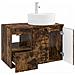 Set di mobili per il bagno 2 pz Rovere Fumo - Foto miniatura 5