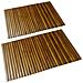 Set 2 Pz Stuoia Per Bagno In Acacia 80 X 50 Cm - Foto miniatura 1