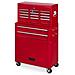 Carrello 8cassetti Cassettiera Removibile Ganci Portautensili Carico 70kg 4ruote Girevoli - Foto miniatura 3