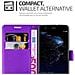 Custodia Compatibile Con Huawei P10 Lite In Violetta Ametista - Coperchio Protettiva Con Chiusura Magnetica, Funzione Stand E Tasca Per Le Carte - Foto miniatura 7