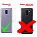 Custodia Compatibile Con Samsung Galaxy A6 2018 In Grigio Nero - Coperchio Protettiva Con Chiusura Magnetica, Funzione Stand E Tasca Per Le Carte - Foto miniatura 3
