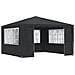 Gazebo Professionale Con Pareti 4x4 M Verde 90 G / m² - Foto miniatura 5