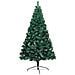 Albero di Natale Artificiale Metà con Supporto Verde 180 cm PVC - Foto miniatura 3