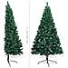 Albero di Natale Artificiale Metà con Supporto Verde 180 cm PVC - Foto miniatura 10