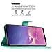 Custodia Compatibile Con Samsung Galaxy S10 In Turchese Fiore - Coperchio Protettivo In Design Floreale Con Chiusura Magnetica, Funzione Stand E Slot Per Carte - Foto miniatura 6