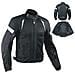 Giacca Moto Estiva Tessuto Rete Mesh Traspirante Protezioni Ce Cordura Nero 3xl - Foto miniatura 1