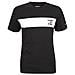 T-shirt A Righe Nera Per Uomo - Foto miniatura 1