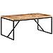 Tavolo Da Pranzo 180x90x76 Cm Legno Massello Di Acacia E Mango - Foto miniatura 2