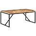 Tavolo Da Pranzo 180x90x76 Cm Legno Massello Di Acacia E Mango - Foto miniatura 6