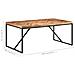 Tavolo Da Pranzo 180x90x76 Cm Legno Massello Di Acacia E Mango - Foto miniatura 7