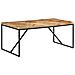 Tavolo Da Pranzo 180x90x76 Cm Legno Massello Di Acacia E Mango - Foto miniatura 1