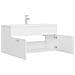 Mobile Bagno con Lavabo Integrato Bianco in Legno Multistrato - Foto miniatura 7