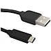 50487 1m USB A USB C Nero cavo USB - Foto miniatura 1