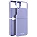 Cover Rigida Samsung Z Flip 3 In 2 Parti Banda Antiscivolo Viola - Foto miniatura 1