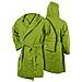 Accappatoio Con Cappuccio In Microfibra Adulto Unisex In Tinta Unita Vari Colori Xxl Verde - Foto miniatura 1