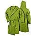 Accappatoio Con Cappuccio In Microfibra Adulto Unisex In Tinta Unita Vari Colori Xxl Verde - Foto miniatura 8