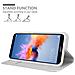 Custodia Compatibile Con Honor 7x In Classy Argento - Coperchio Protettiva Con Chiusura Magnetica, Funzione Stand E Tasca Per Le Carte - Foto miniatura 4