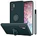 Custodia Compatibile Con Samsung Galaxy Note 10 Plus In Liquid Verde - Coperchio Protettivo In Silicone Tpu Flessibile Con Anello - Foto miniatura 1