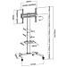 ICA-TR21L carrello e supporto multimediale Nero Pannello piatto Carrello multimediale - Foto miniatura 6
