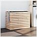 Cesto Per Bucato 88,5x44x66 Cm Legno Massello Pino - Foto miniatura 1