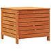Poggiapiedi Giardino Marrone Cera 62x63,5x53,5 cm Massello Pino - Foto miniatura 2