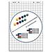Hebel Flipchart Starter-set, Grundausstattung Fr Prsentationen Am Flipchart, Inhalt: 5 Flipchart-blcke (63880-09) - Foto miniatura 1
