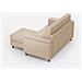 Divano Marrak 2 Posti (due Sedute Da 60cm) + Pouf Misure Esterne L. 148 P. 155 Colore Beige - Foto miniatura 5