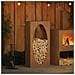 Rastrelliera per Legna da Ardere 50x23x100 cm in Acciaio Corten - Foto miniatura 1