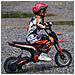 Moto Elettrica per Bambini con Acceleratore Manuale, 2 Velocità 8-16km /h, Età 8-12 Anni, Rosso - Foto miniatura 4