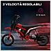 Moto Elettrica per Bambini con Acceleratore Manuale, 2 Velocità 8-16km /h, Età 8-12 Anni, Rosso - Foto miniatura 6