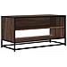 Mobile Tv Rovere Marrone 91x40x46 Cm Legno Multistrato Metallo - Foto miniatura 2