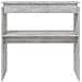 Lusso Casadino -  Tavolino Consolle Grigio Cemento 80x30x80cm Legno Multistrato - Foto miniatura 3