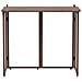 Tavolo Pieghevole da Giardino Marrone 90x51x75 cm Polyrattan - Foto miniatura 4