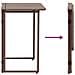 Tavolo Pieghevole da Giardino Marrone 90x51x75 cm Polyrattan - Foto miniatura 7