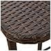 Tavolo Pieghevole da Giardino Marrone 90x51x75 cm Polyrattan - Foto miniatura 9