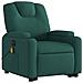 Poltrona Alzapersona Massaggiante Elettrica Verde Scuro Tessuto - Foto miniatura 4