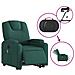 Poltrona Alzapersona Massaggiante Elettrica Verde Scuro Tessuto - Foto miniatura 6