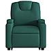 Poltrona Alzapersona Massaggiante Elettrica Verde Scuro Tessuto - Foto miniatura 9