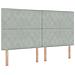 Letto a Castello con Materasso Grigio Chiaro Super King in Velluto - Foto miniatura 3