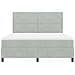 Letto a Castello con Materasso Grigio Chiaro Super King in Velluto - Foto miniatura 8