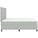 Letto a Castello con Materasso Grigio Chiaro Super King in Velluto - Foto miniatura 9