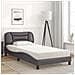 Letto Materasso Grigio 100x200 cm in Similpelle - Foto miniatura 3