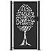Cancello da giardino con blocco Nero 105 x 175 cm - Foto miniatura 1