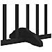 Cancello Cani Porta Pieghevole Nero 12 Pannelli 960 cm Pioppo - Foto miniatura 8