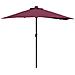 Ombrello da giardino Rosso bordò 294 x 150 x 223 cm Tessuto - Foto miniatura 1